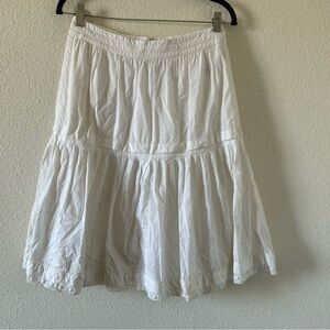 J. Crew Women’s Midi Dress Sz 0 Cotton Ivory Button Back Cottage core Western